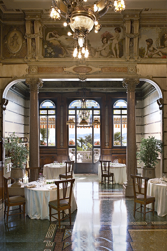 Veranda in stile Liberty dell'Hotel Laurin